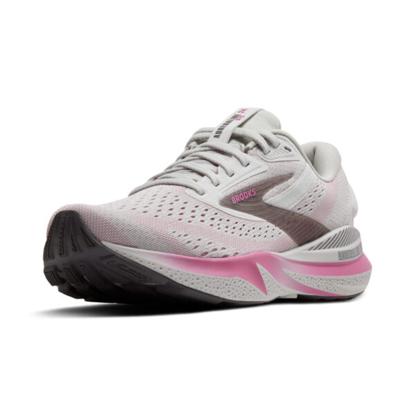 Brooks Women's Adrenaline GTS 24 - Oyster/Excalibur/Pink - Image 4