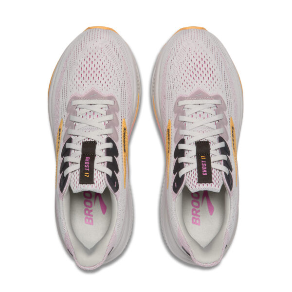 Brooks Women's Ghost 17 - Oyster/Apricot/Pink - Image 5