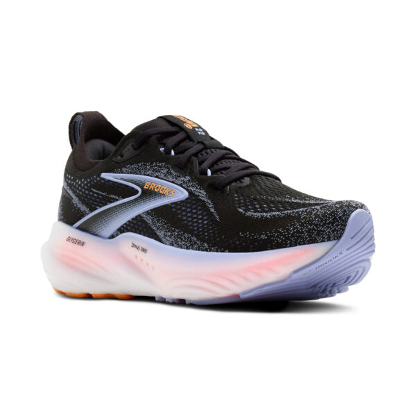 Brooks Women's Glycerin 22 - Black/Blue Heron/Orange - Image 3