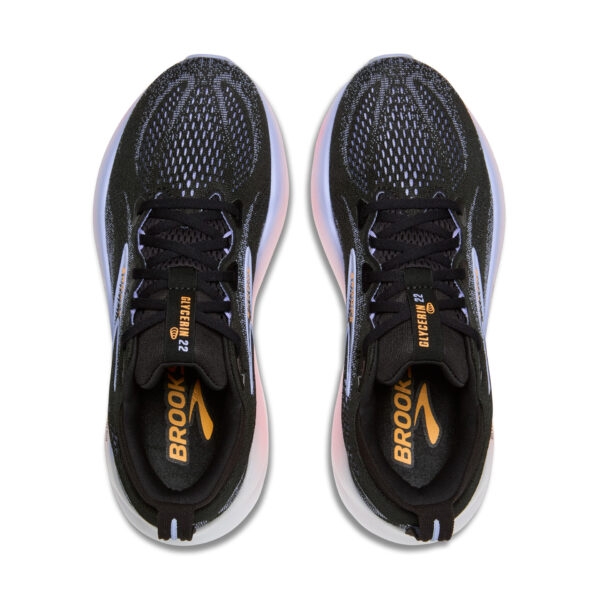 Brooks Women's Glycerin 22 - Black/Blue Heron/Orange - Image 5