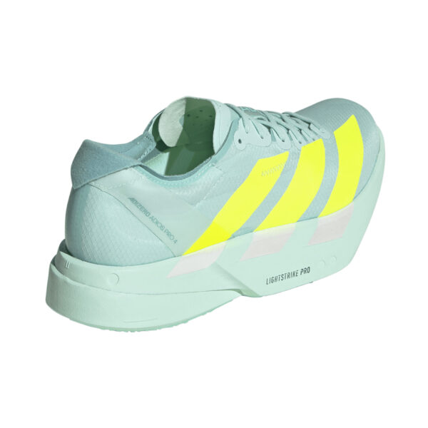 Adidas Women's Adizero Adios Pro 4 - Semi Flash Aqua/Lucid Lemon/Mint Ton - Image 4