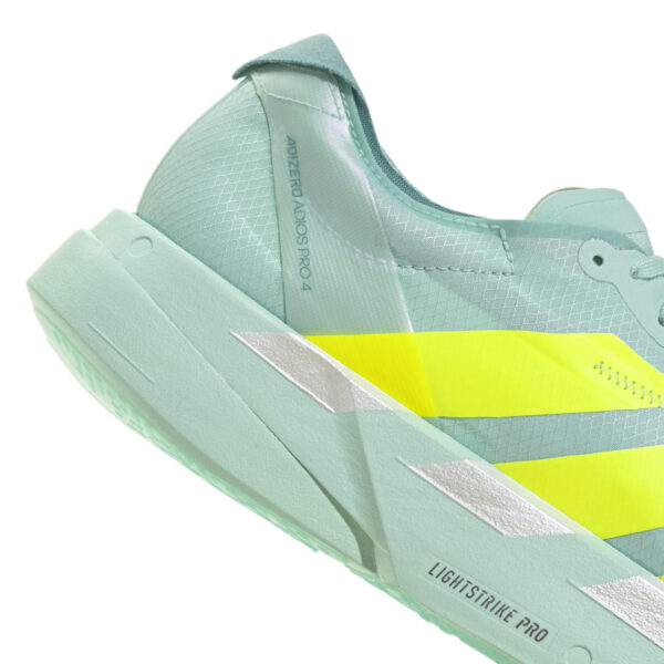Adidas Women's Adizero Adios Pro 4 - Semi Flash Aqua/Lucid Lemon/Mint Ton - Image 7