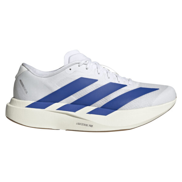 Adidas Men's Adizero Evo SL - Cloud White/Royal Blue/Pure Ruby
