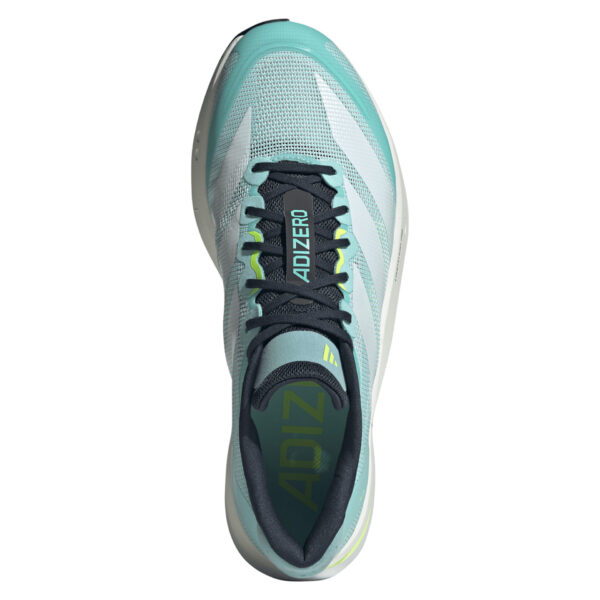 Adidas Men's Adizero Boston 13 - Flash Aqua/Cloud White/Lucid Lemon - Image 5