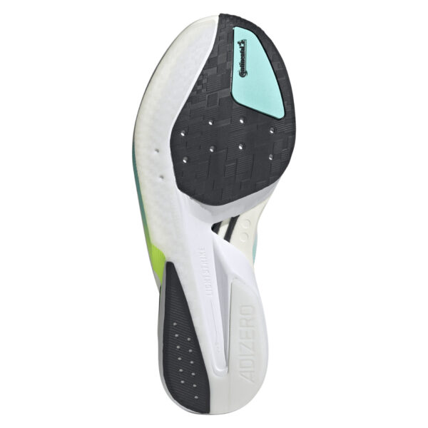 Adidas Men's Adizero Boston 13 - Flash Aqua/Cloud White/Lucid Lemon - Image 6
