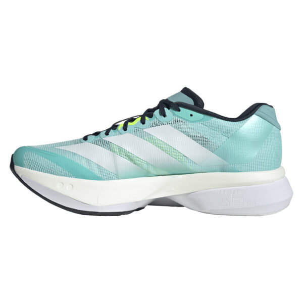 Adidas Men's Adizero Boston 13 - Flash Aqua/Cloud White/Lucid Lemon - Image 2