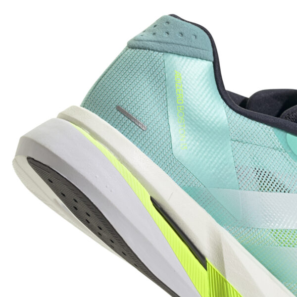 Adidas Men's Adizero Boston 13 - Flash Aqua/Cloud White/Lucid Lemon - Image 8