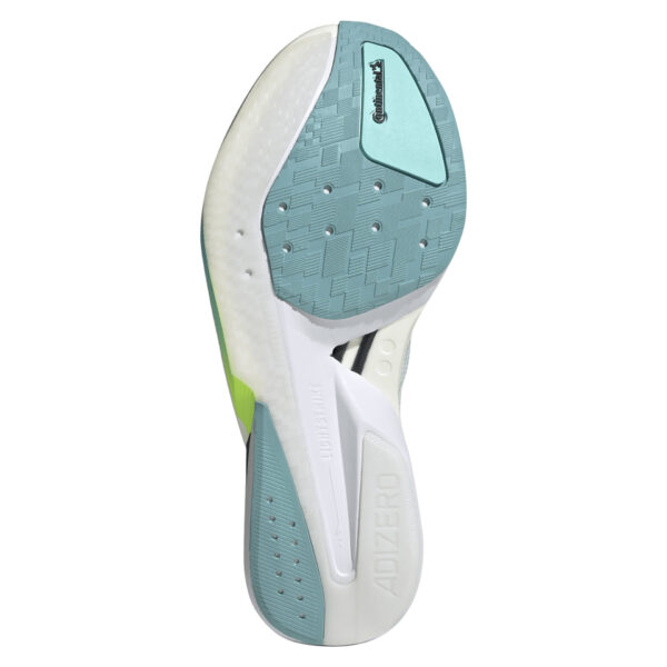 Adidas Women's Adizero Boston 13 - Semi Flash Aqua/Zero Metalic/Lucid Lemon - Image 6