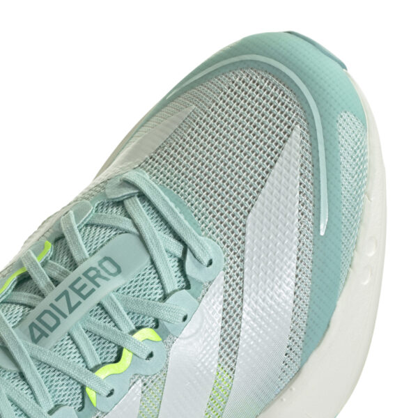 Adidas Women's Adizero Boston 13 - Semi Flash Aqua/Zero Metalic/Lucid Lemon - Image 7