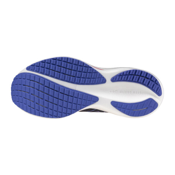 Mizuno Women's Wave Rider 29 - Odyssey Gray/Iris Bloom/Calypso Coral - Image 5