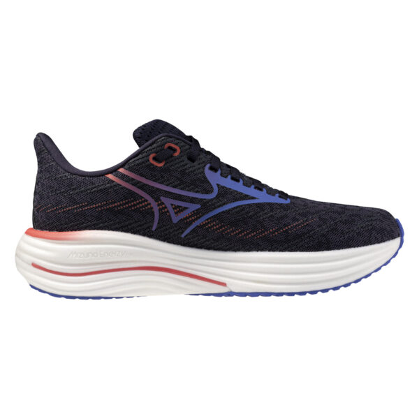 Mizuno Women's Wave Rider 29 - Odyssey Gray/Iris Bloom/Calypso Coral - Image 2