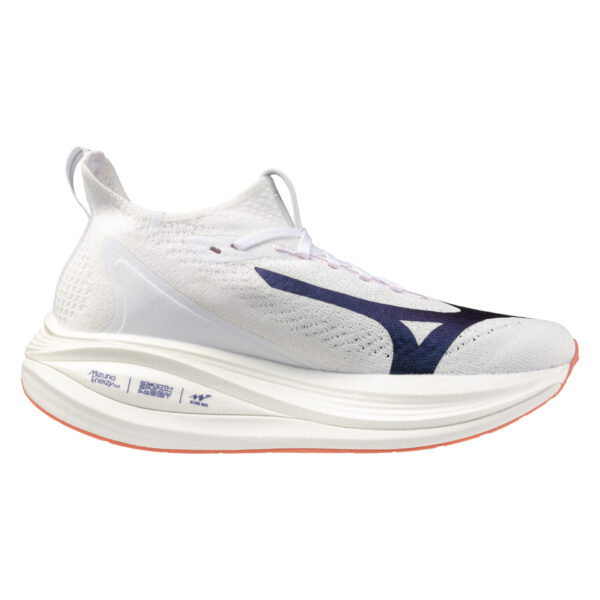 Mizuno Women's Neo Vista 2 - White/Striking Coral/Iris Bloom - Image 2