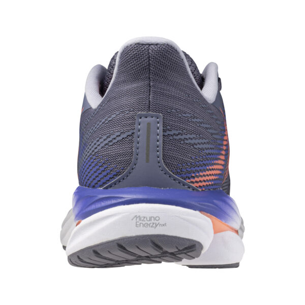 Mizuno Women's Wave Inspire 21 - Blue Granite/Striking Coral/Iris Bloom - Image 5