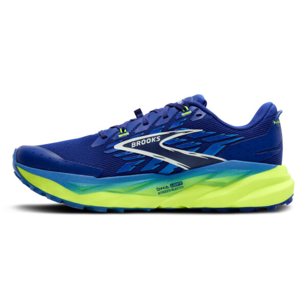 Brooks Men's Cascadia 19 - Surf the Web/Nightlife/White - Image 2