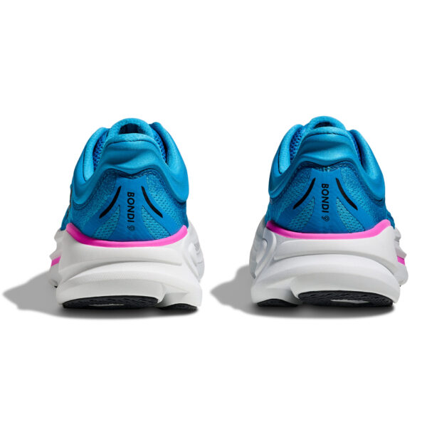 Hoka Women's Bondi 9 - Skyward Blue/Neon Fuchsia - Image 8
