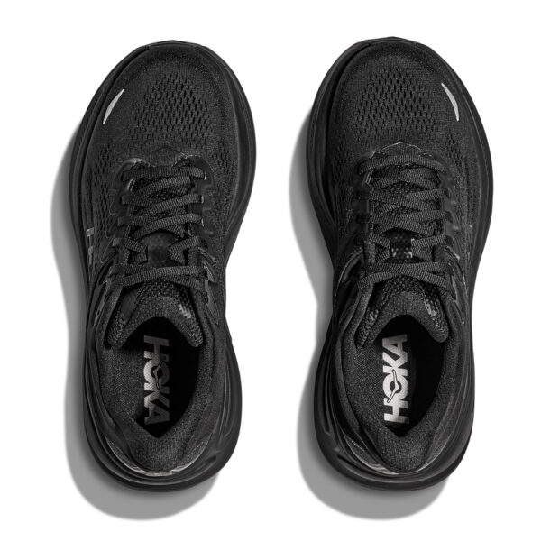Hoka Men's Bondi 9 (Wide 2E) - Black/Black - Image 6