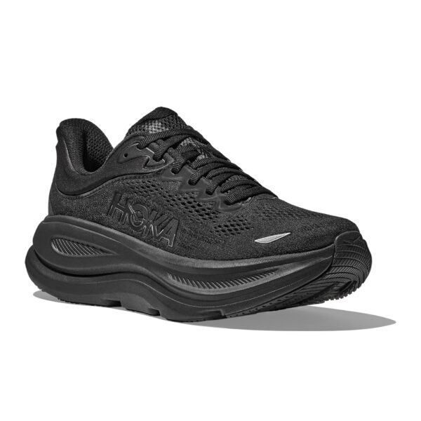 Hoka Men's Bondi 9 (Wide 2E) - Black/Black - Image 3