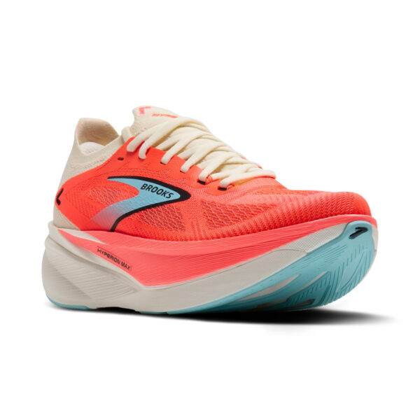 Brooks Women's Hyperion Max 3 - Coconut/Fiery Coral/Atomizer - Image 3