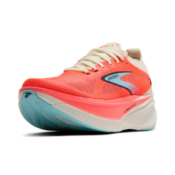Brooks Women's Hyperion Max 3 - Coconut/Fiery Coral/Atomizer - Image 4