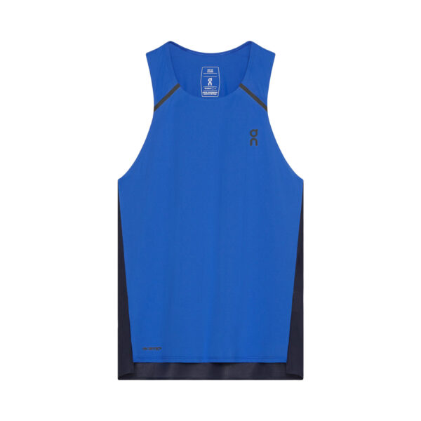 On Women's Performance Tank - Zaffre/Navy - Image 7