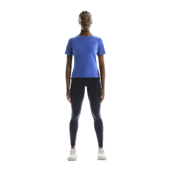 On Women's Performance-T - Zaffre/Navy - Image 2