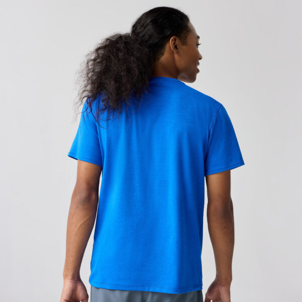 Brooks Men's  Luxe Short Sleeve - Htr Neo Blue - Image 2
