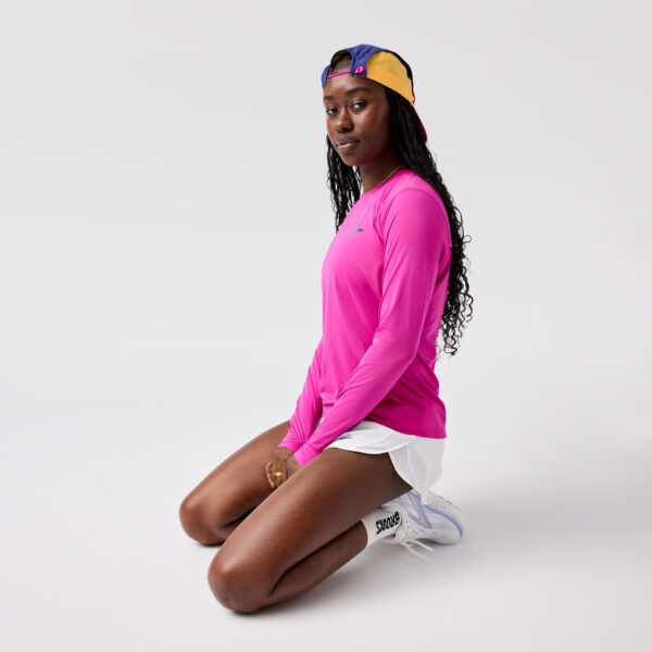 Brooks Women's Sprint Free Long Sleeve 3.0 - Magenta - Image 3