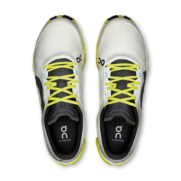 On Men's Cloudflow 5 - White/Lime - Image 4