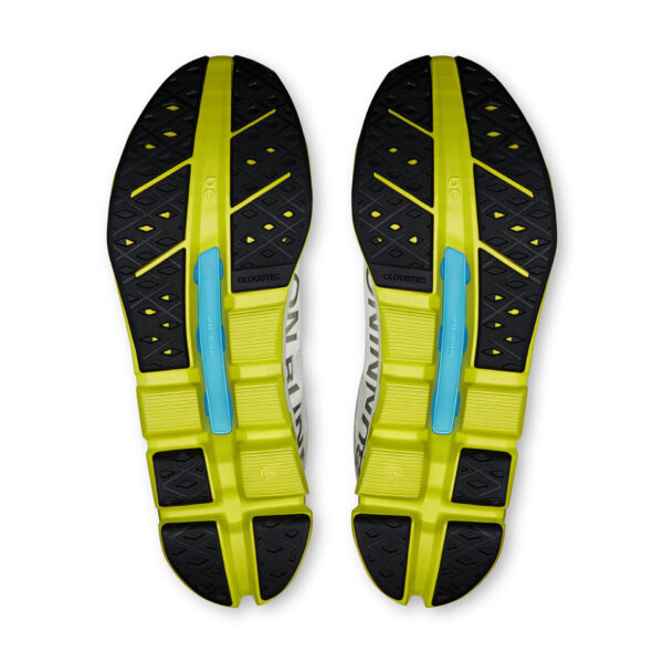 On Men's Cloudflow 5 - White/Lime - Image 5