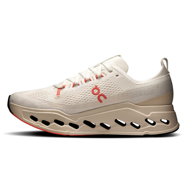 On Men's Cloudsurfer Max - Ivory/Salmon - Image 2