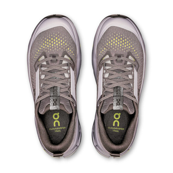 On Women's Cloudsurfer Trail 2 - Iron/Lilac - Image 4