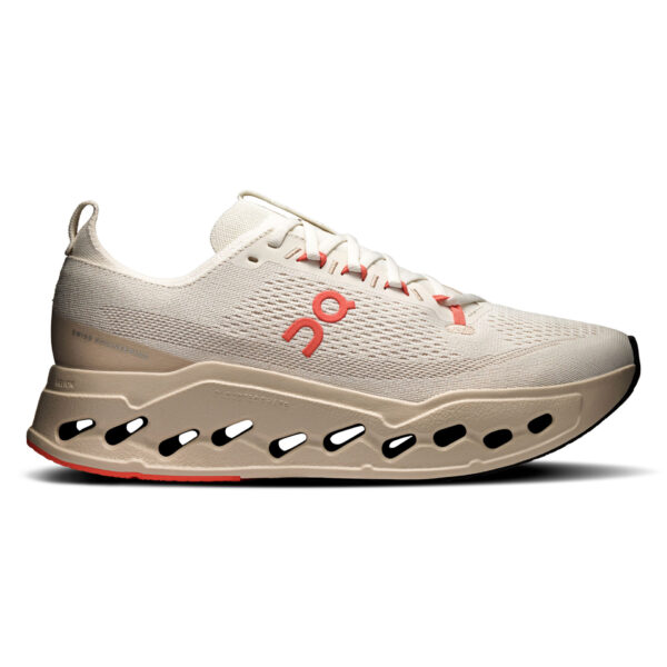 On Women's Cloudsurfer Max - Ivory/Salmon