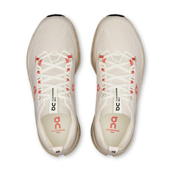 On Women's Cloudsurfer Max - Ivory/Salmon - Image 4