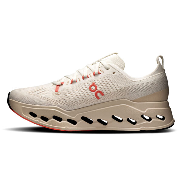 On Women's Cloudsurfer Max - Ivory/Salmon - Image 2