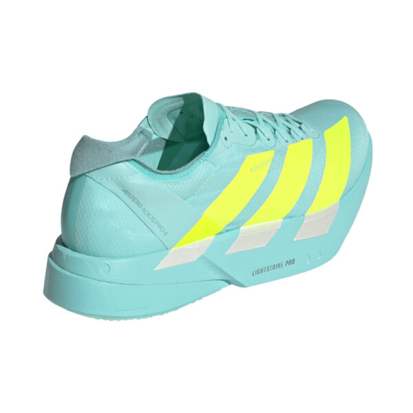 Adidas Men's Adizero Adios Pro 4 - Flash Aqua/Lucid Lemon/Mint Ton - Image 4