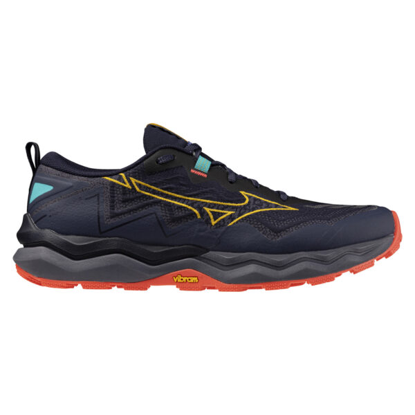 Mizuno Men's Wave Daichi 9 - Baritone Blue/Citrus/Fiery Coral