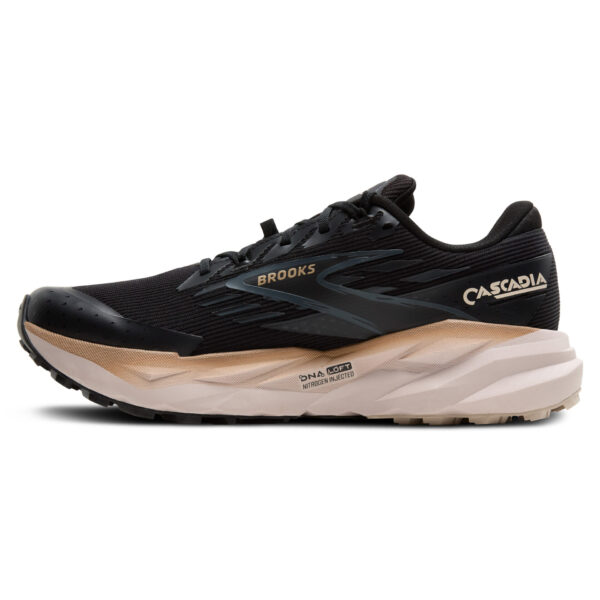 Brooks Men's Cascadia 19 GTX - Black/Ebony/Chateau Gray - Image 2