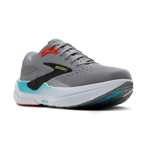 Brooks Men's Ghost Max 3 - Primer Grey/Antarctica/Red - Image 3