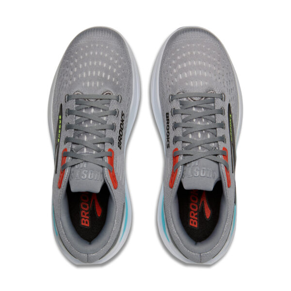 Brooks Men's Ghost Max 3 - Primer Grey/Antarctica/Red - Image 5