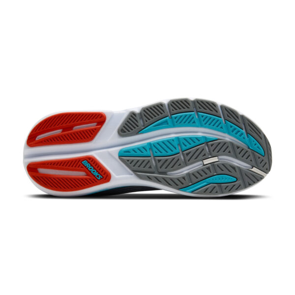 Brooks Men's Ghost Max 3 - Primer Grey/Antarctica/Red - Image 6