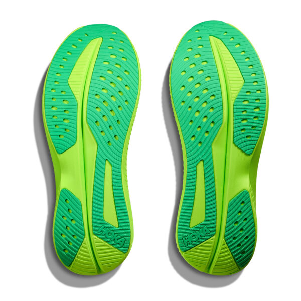 Hoka Men's Mach 6 - White/Neon Lime - Image 7