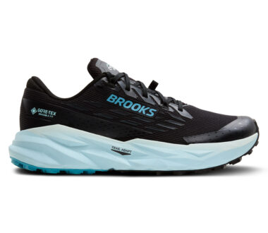 Brooks Women's Cascadia 19 GTX - Black/Ebony/Blue Flower