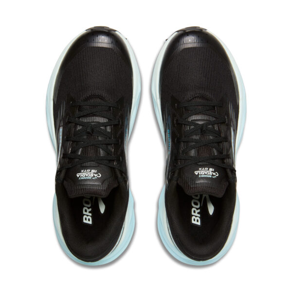 Brooks Women's Cascadia 19 GTX - Black/Ebony/Blue Flower - Image 6