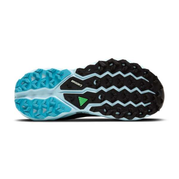 Brooks Women's Cascadia 19 GTX - Black/Ebony/Blue Flower - Image 5