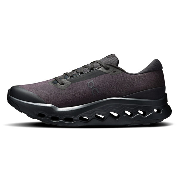 On Men's Cloudsurfer Trail 2 Waterproof - Black/Black - Image 2