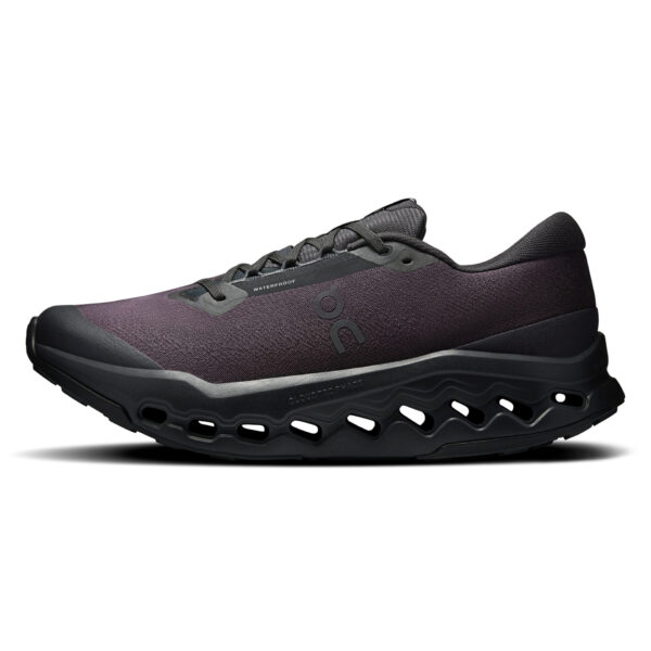On Men's Cloudsurfer Trail 2 Waterproof - Black/Black - Image 7