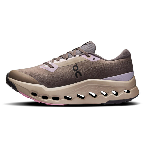 On Women's Cloudsurfer Trail 2 Waterproof - Cinder/Desert - Image 2