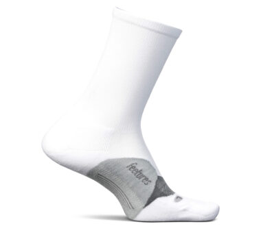 Feetures Elite Light Cushion Mini Crew - White