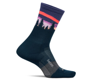 Feetures Trail Max Cushion Mini Crew - Purple Aurora