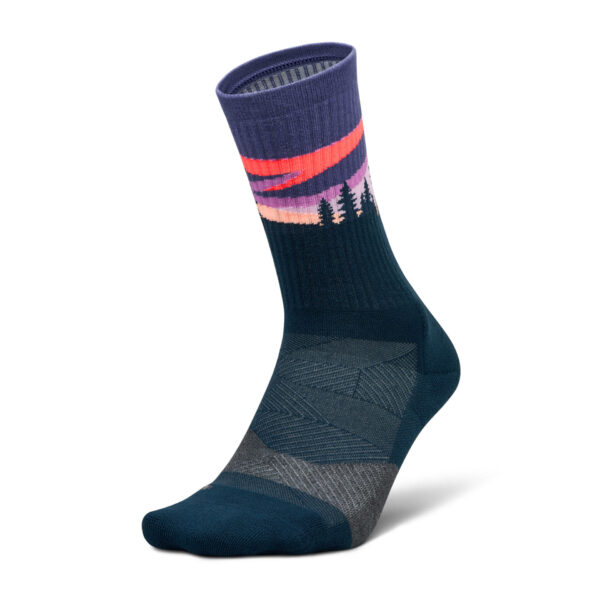 Feetures Trail Max Cushion Mini Crew - Purple Aurora - Image 3
